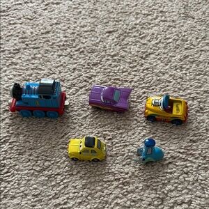Colorful Kids Toy Train and Car Set